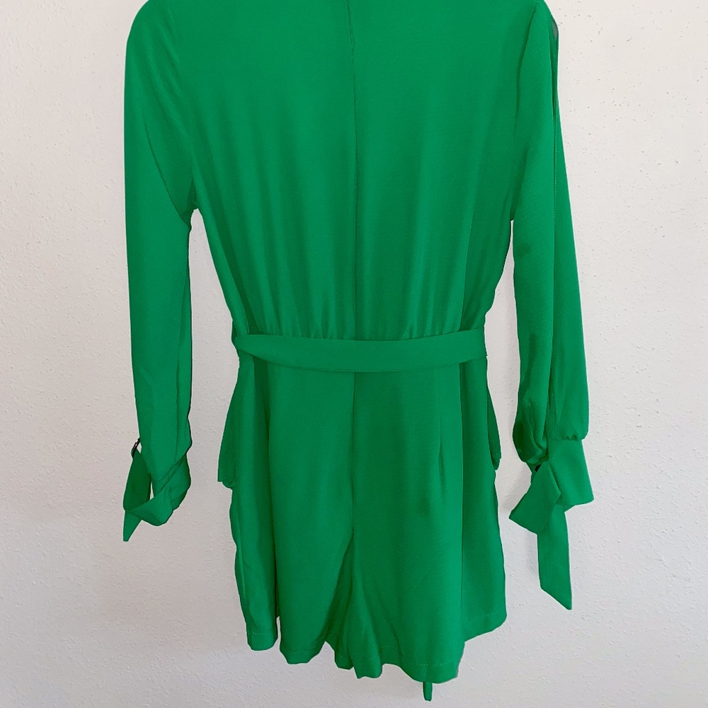 Nasty Gal - Emerald Green Romper - Picture 2 of 4